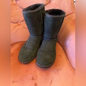Women’s Mid-Calf Ugg Boots - Black - Size 8